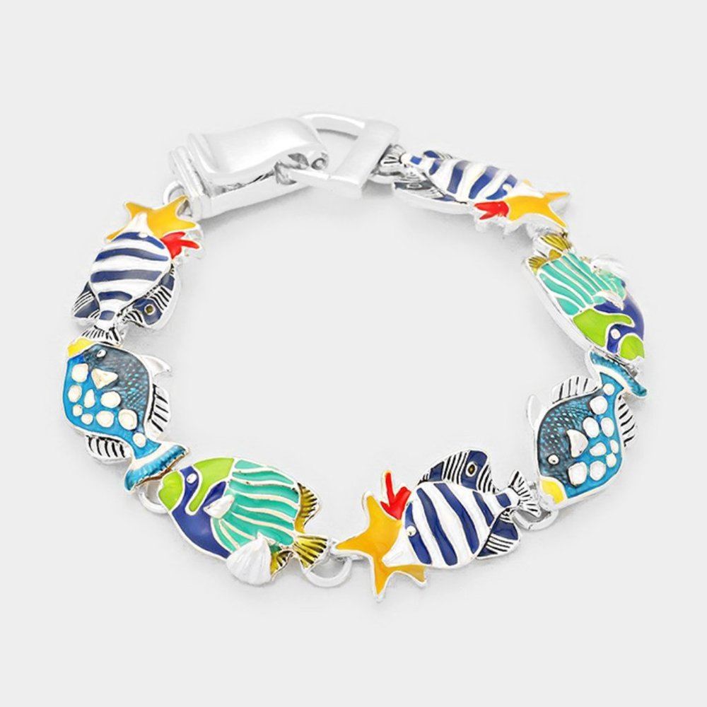 Fish Bracelet Magnetic Closure New Beach Jewelry - Picture 2 of 9